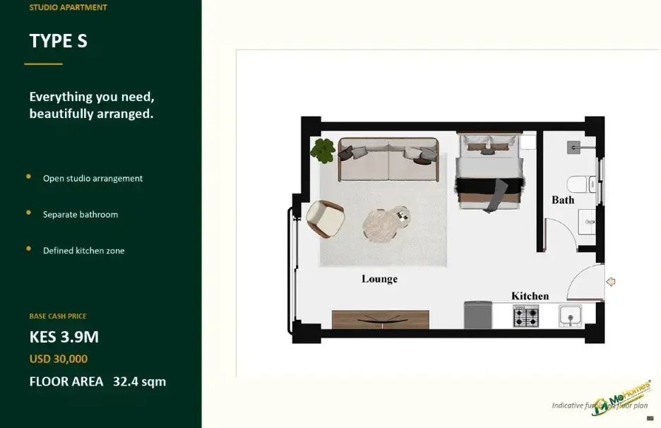 1 Bedroom Apartment for Sale in Syokimau – 49.7 sqm
