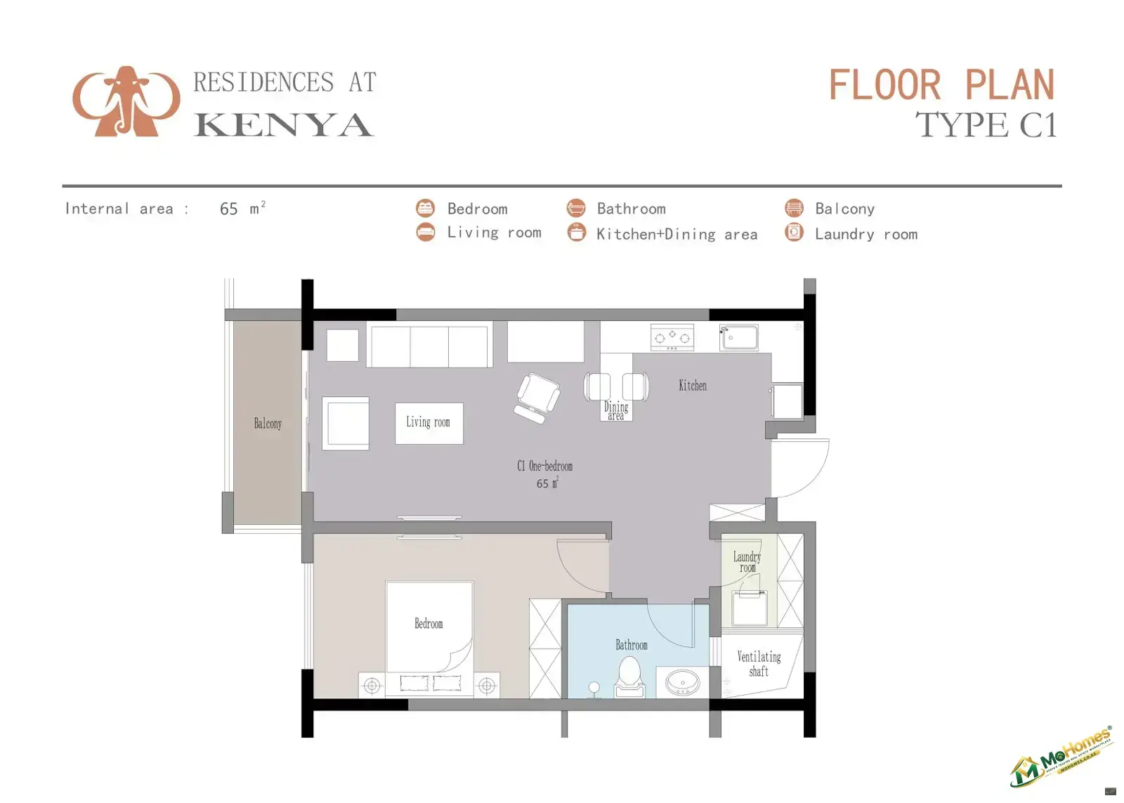1 Bedroom Apartment for Sale in Kileleshwa, 55 sqm | MoHomes
