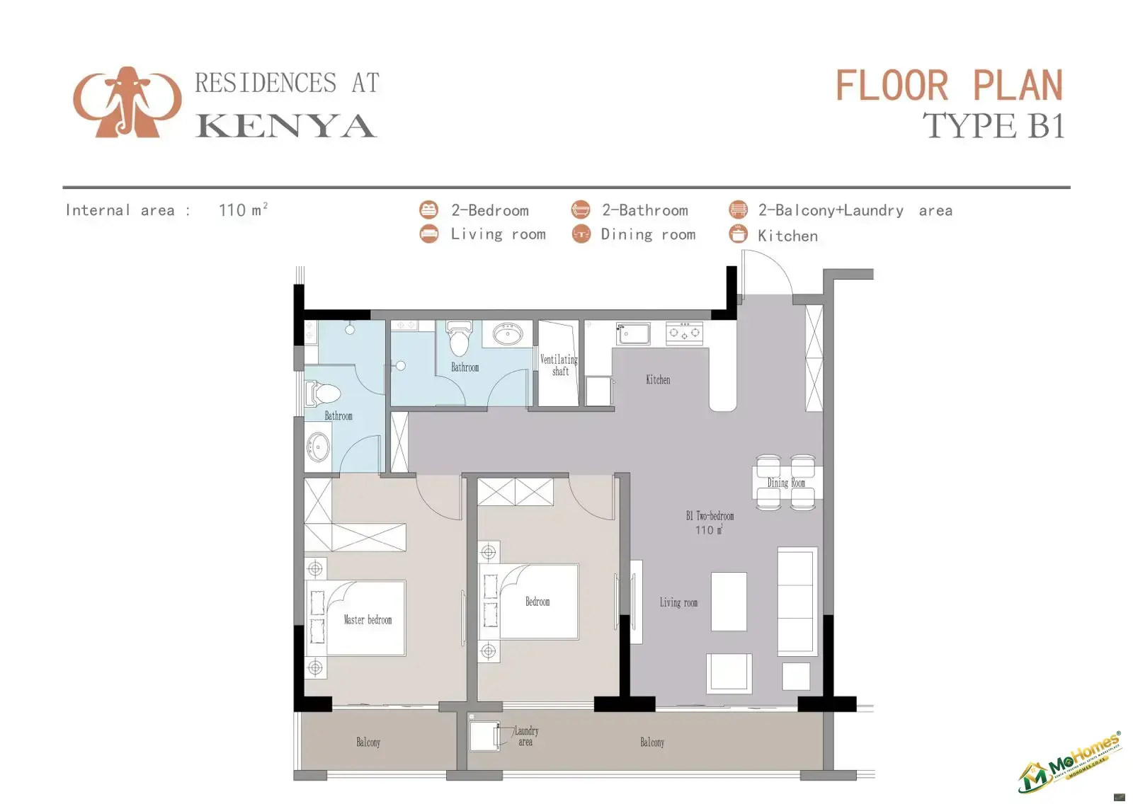 1 Bedroom Apartment for Sale in Kileleshwa, 68 sqm | MoHomes