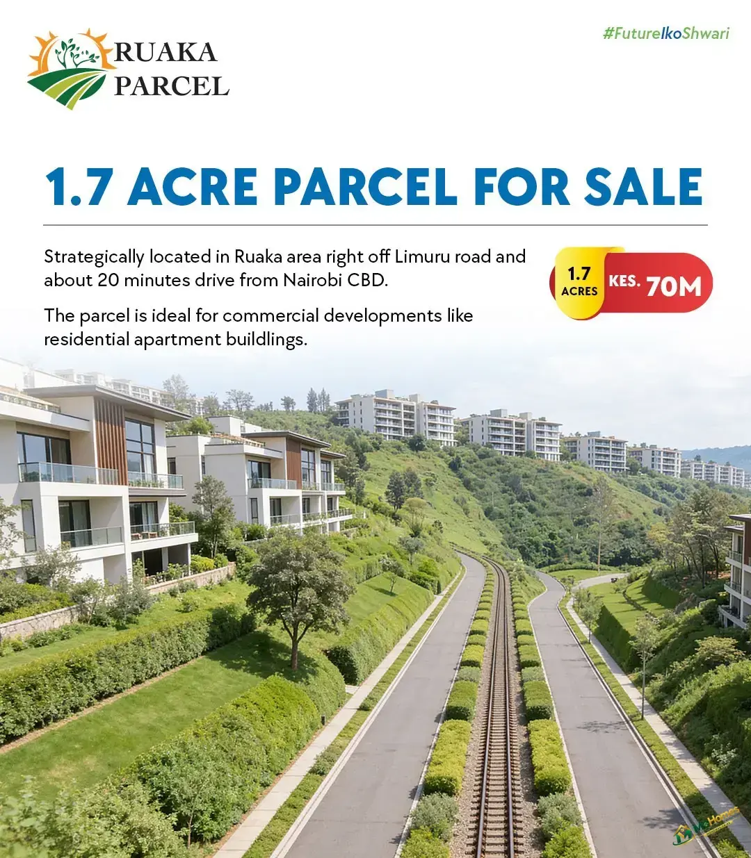 1.7acre Prime Land in Ruaka Kiambu for Sale