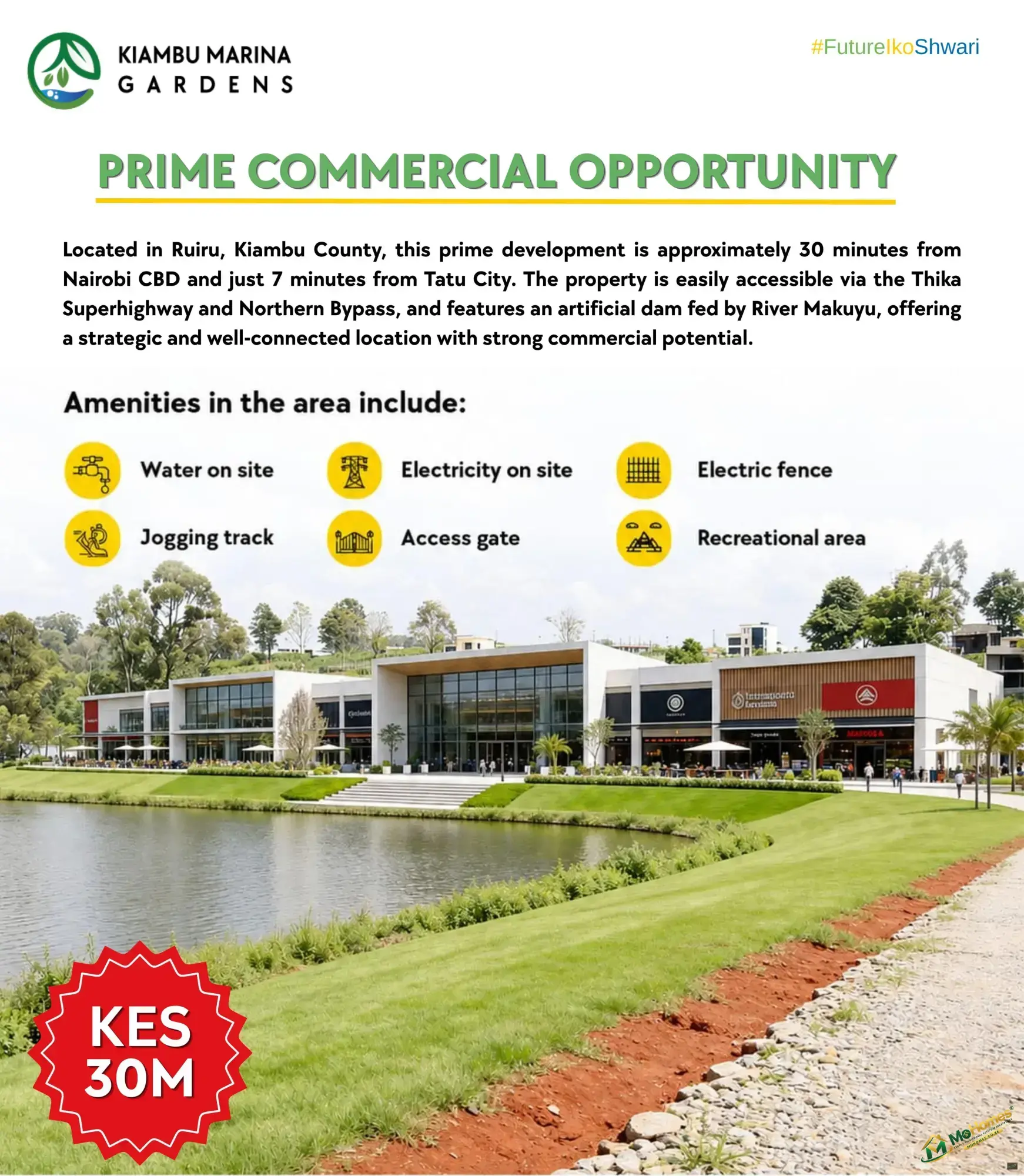 1-acre Parcel at Kiambu Marina Gardens for Sale