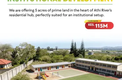 5-acre Prime Commercial Parcel in Athi River